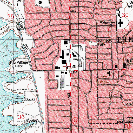 Topographic Map of Britton Square, OK