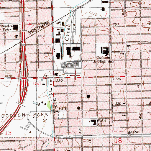 Topographic Map of Economy Square, OK