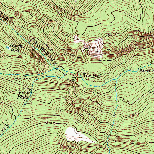 Topographic Map of The Pool, CO