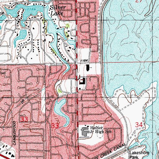 Topographic Map of Newport, OK