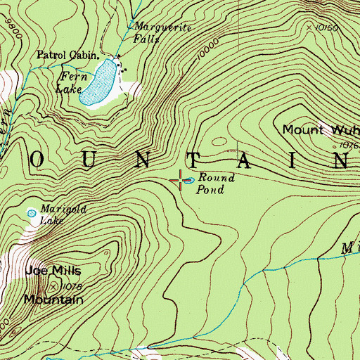 Topographic Map of Round Pond, CO