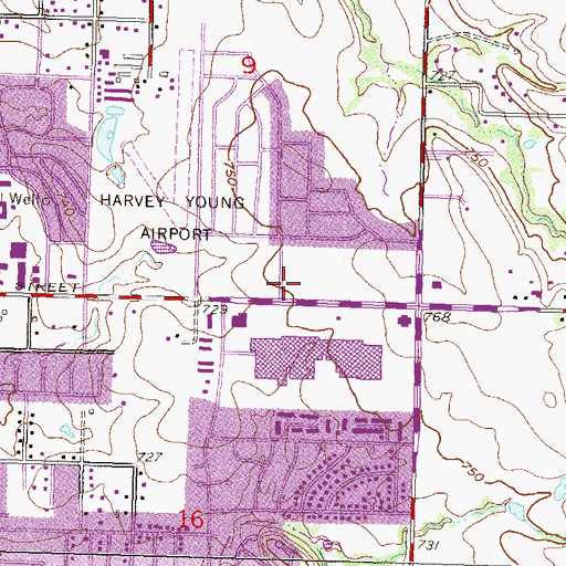 Topographic Map of Eastland Plaza, OK