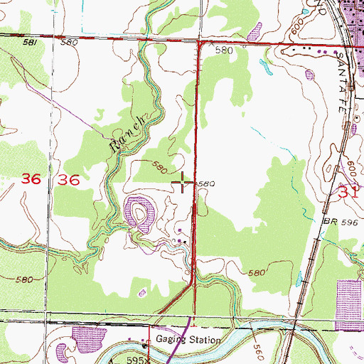 Topographic Map of Echelon Shopping Center, OK