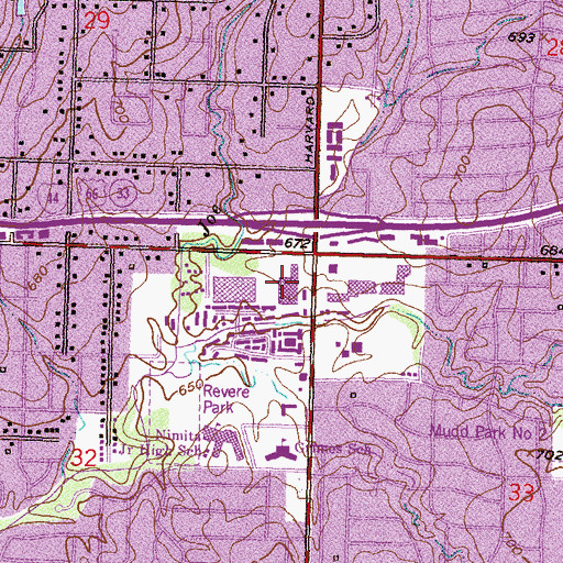 Topographic Map of Hobby Lobby Retail Center, OK