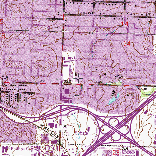 Topographic Map of Mall 31 Shopping Center, OK