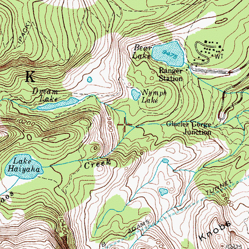 Topographic Map of Tyndall Gorge, CO