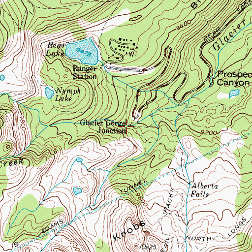 Topographic Map of Chaos Canyon, CO