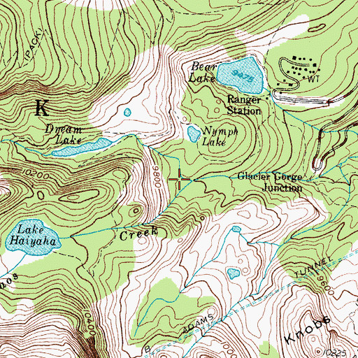 Topographic Map of Chaos Creek, CO