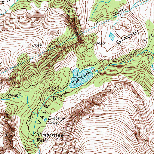 Topographic Map of The Loch, CO