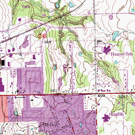 Topographic Map of First Apostolic Church, OK