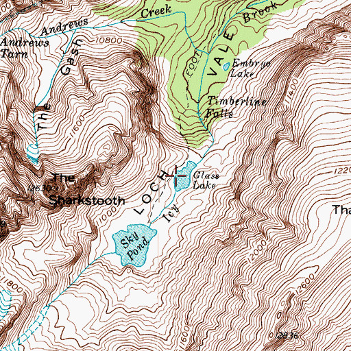 Topographic Map of Lake of Glass, CO