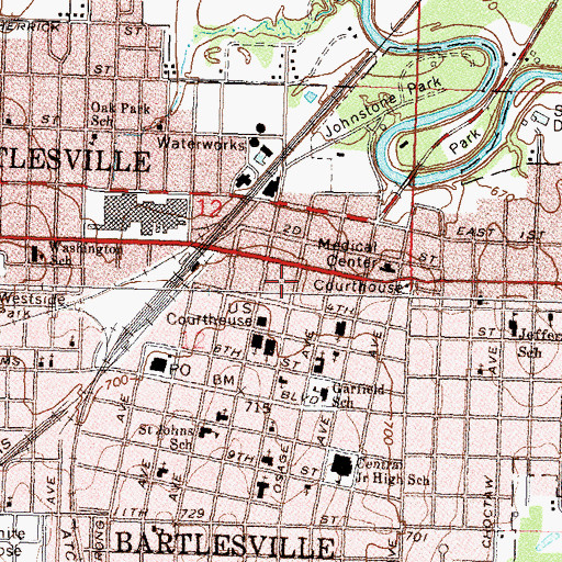 Topographic Map of Grace Discipleship Church, OK