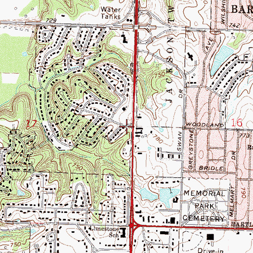 Topographic Map of Light Church Fellowship, OK
