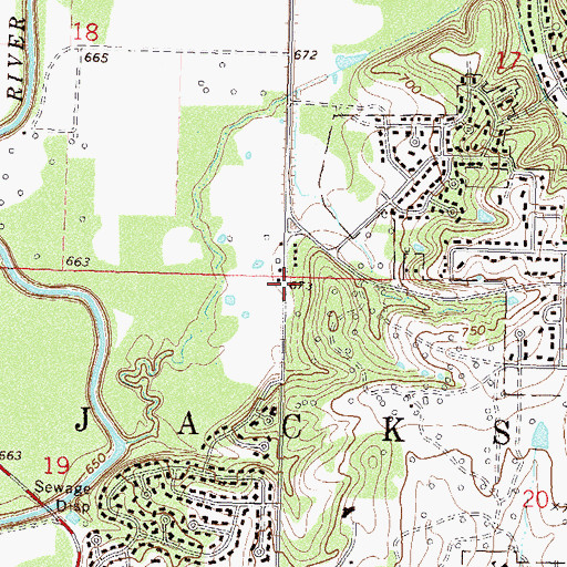 Topographic Map of Wesleyan First Prayerline Church, OK