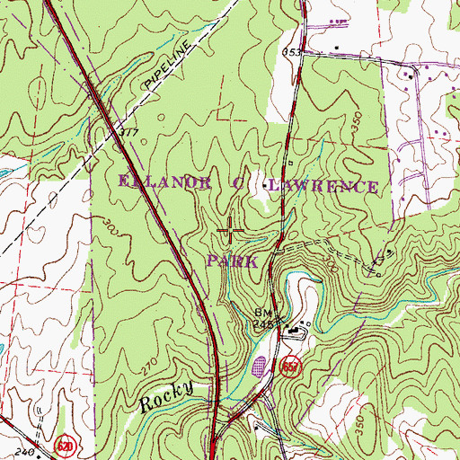 Topographic Map of Ellanor C Lawrence Park, VA