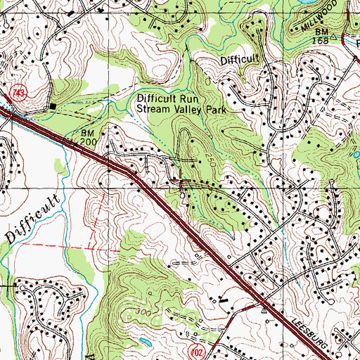 Topographic Map of Haver Hills, VA