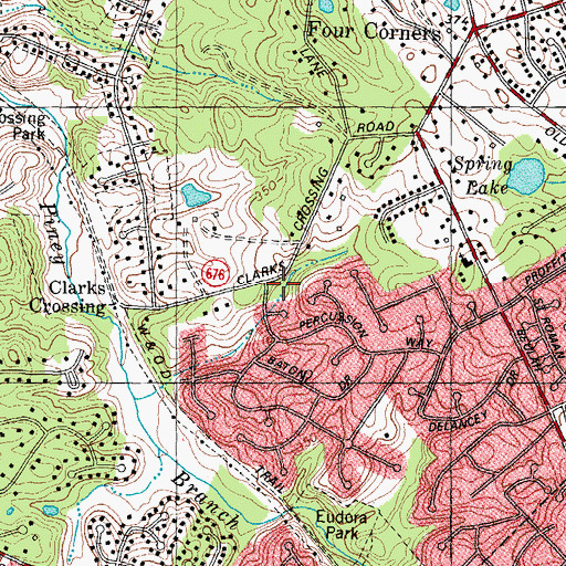 Topographic Map of Symphony Hill Park, VA