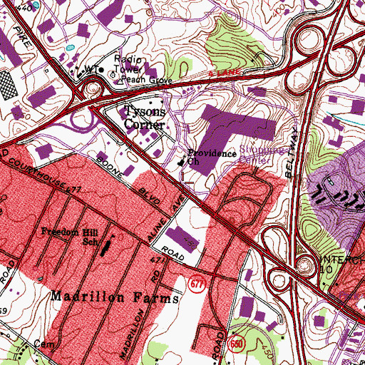 Topographic Map of Howard, VA