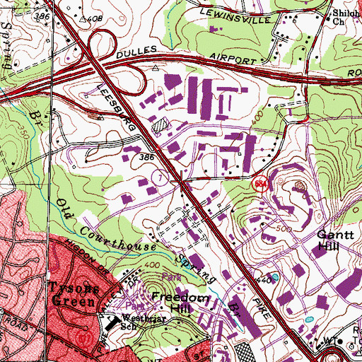 Topographic Map of Ash Grove, VA