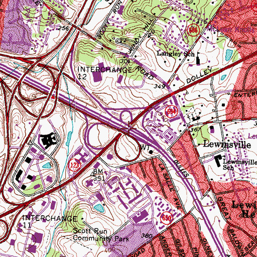 Topographic Map of Exit 10, VA
