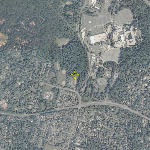 Aerial/Satellite Image of Langley Fork Park, VA