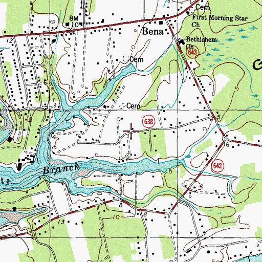 Topographic Map of Rosemont, VA