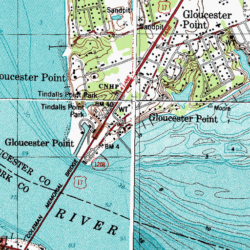 Topographic Map of Virginia Institute of Marine Science, VA