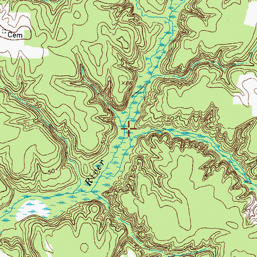 Topographic Map of Mount Knoddy Swamp, VA