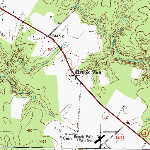 Topographic Map of White Marsh Campground (historical), VA