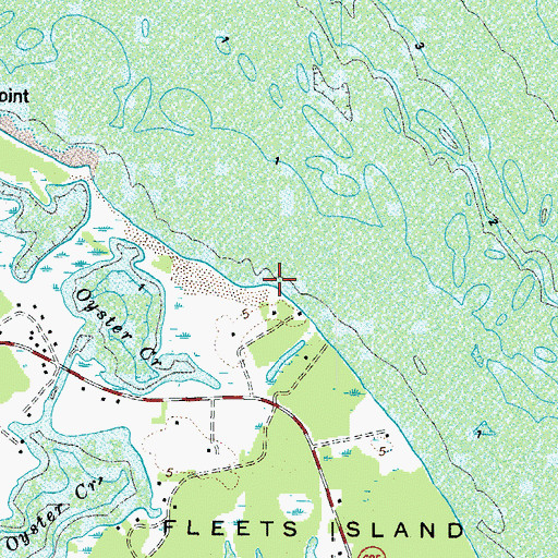 Topographic Map of Antepoison Point, VA