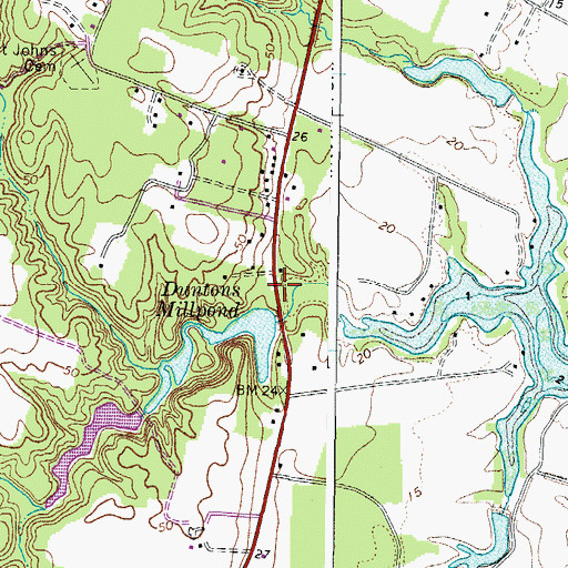 Topographic Map of Dunton (historical), VA