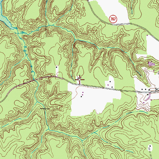 Topographic Map of Mars Hill School (historical), VA