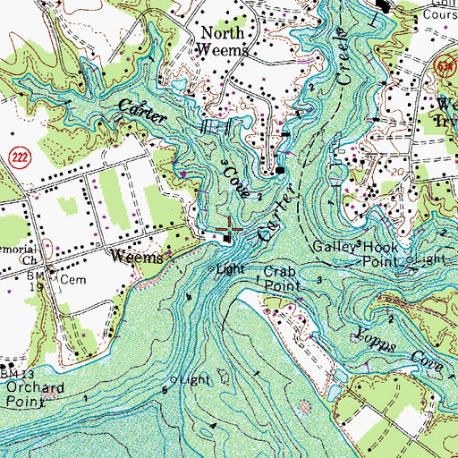 Topographic Map of Sloop Landing Point, VA