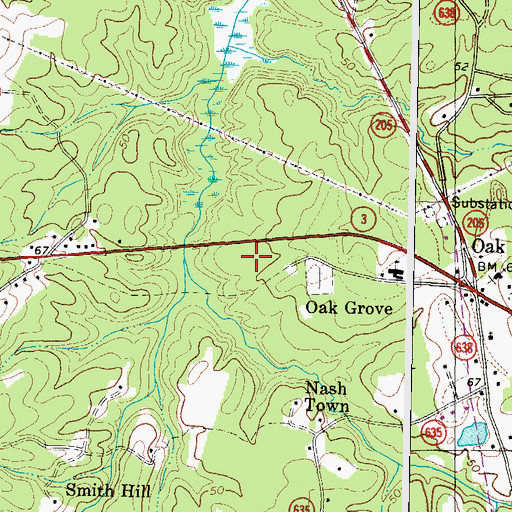 Topographic Map of Washington District Elementary School, VA