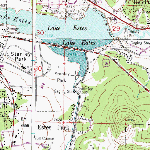 Topographic Map of Fish Creek, CO