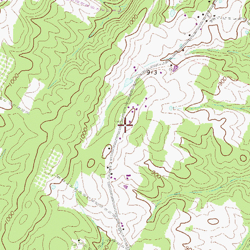 Topographic Map of Collinsville, VA