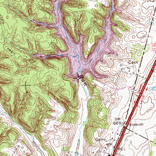 Topographic Map of Lake Frederick, VA