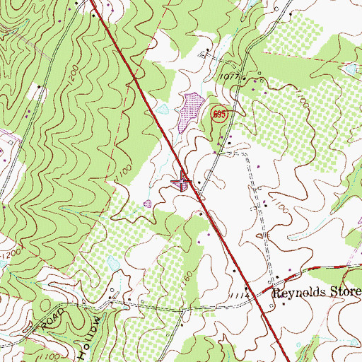 Topographic Map of Leary Educational Center, VA