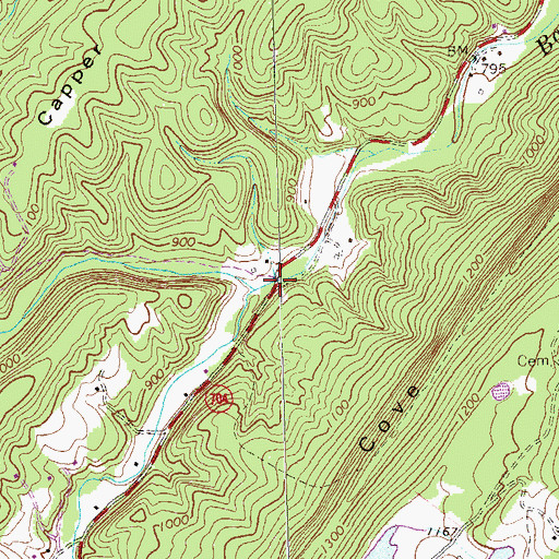 Topographic Map of Pooles Ford, VA