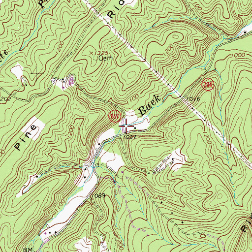 Topographic Map of Rock Enon, VA