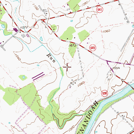 Topographic Map of Camp Shenandoah (historical), VA