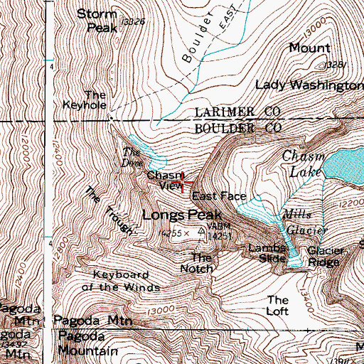Topographic Map of Chasm View, CO