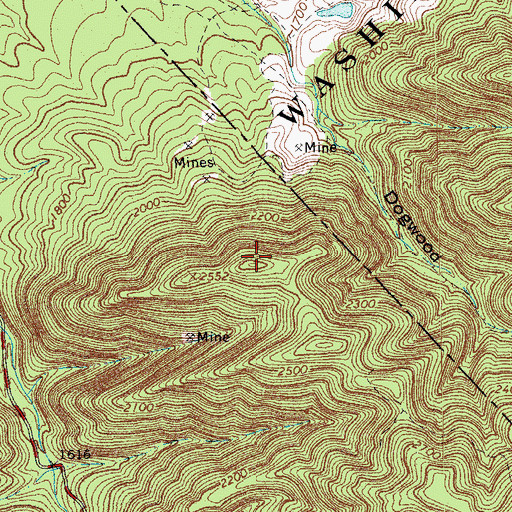 Topographic Map of Donald Mountain, VA