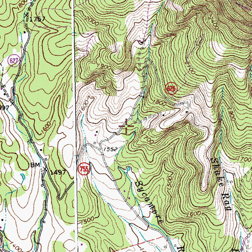 Topographic Map of Ford School (historical), VA