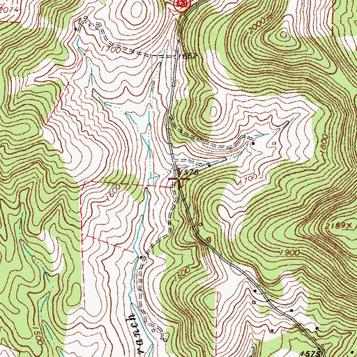 Topographic Map of Pisgah Chapel (historical), VA