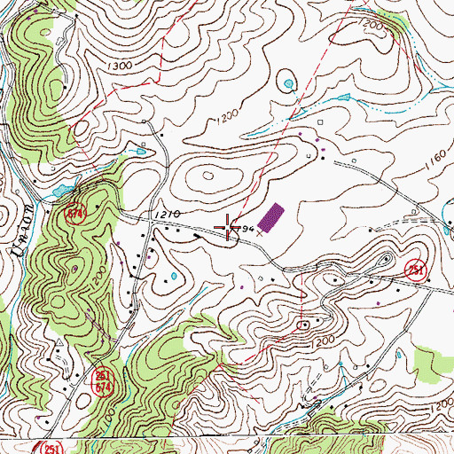 Topographic Map of Ruffner School (historical), VA