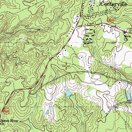 Topographic Map of D J Montague Elementary School, VA