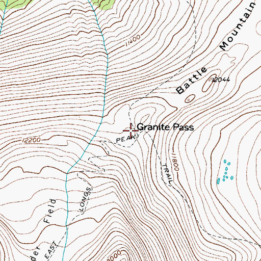 Topographic Map of Granite Pass, CO