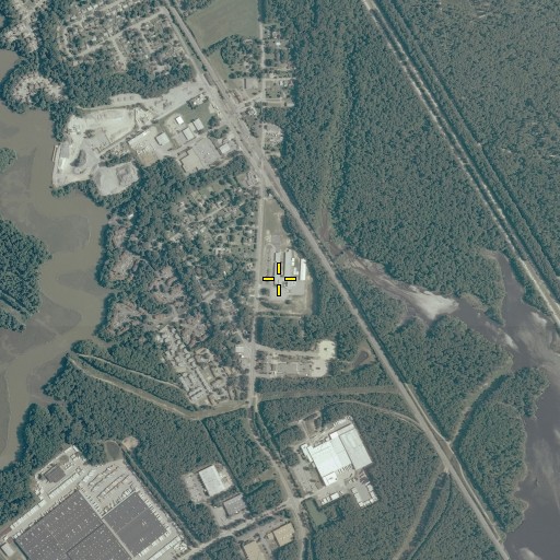 Aerial/Satellite Image of Lee Hall Elementary School, VA
