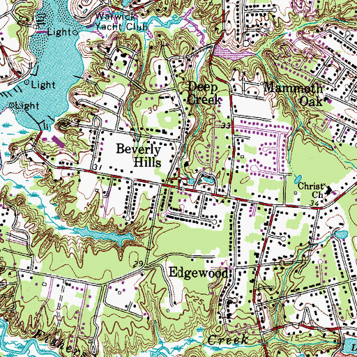 Topographic Map of Union Chapel, VA
